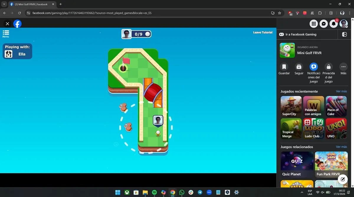jeu de mini-golf