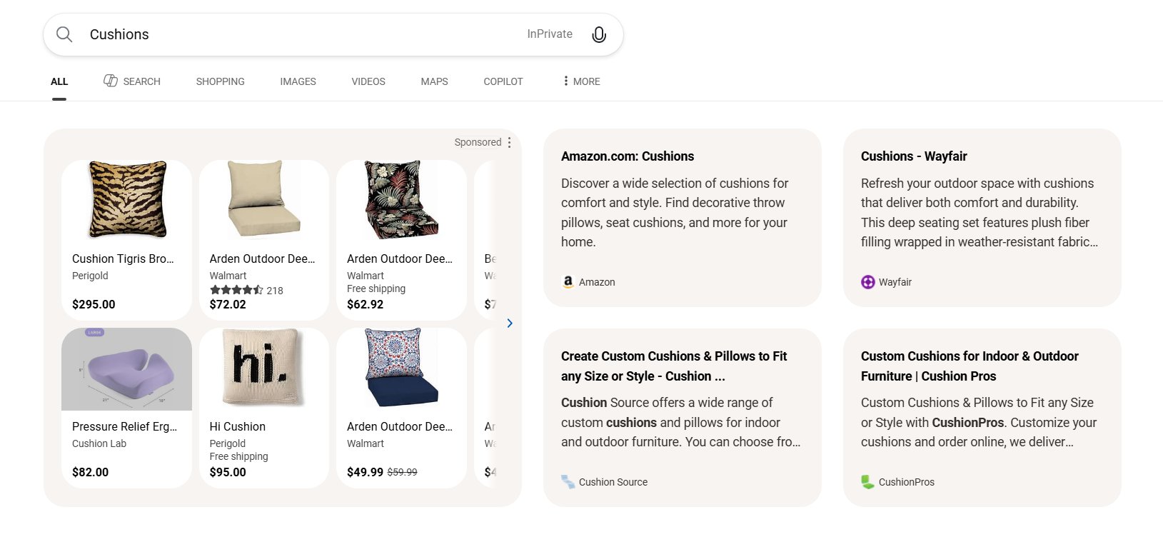 Bing teste un format d'annonces de produits plus grand sur Serp