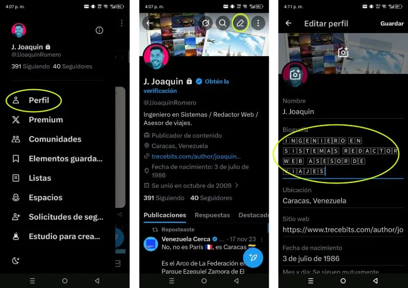 Modifiez la bio de x (ancien Twitter) pour changer la police