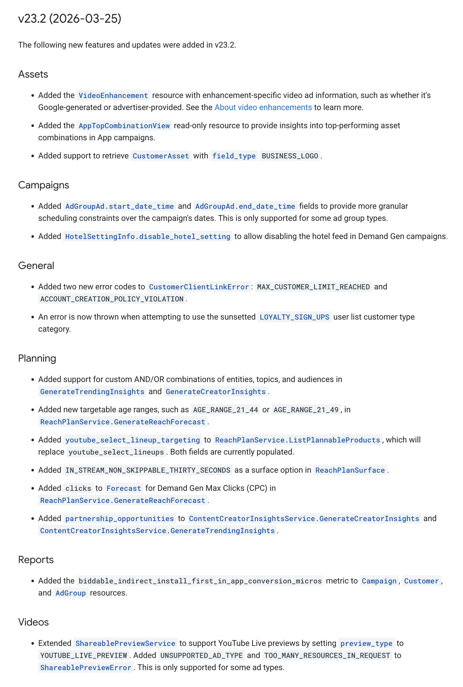 Annonces Google 232