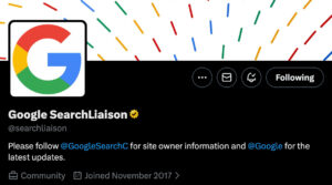 Google Search Liaison X