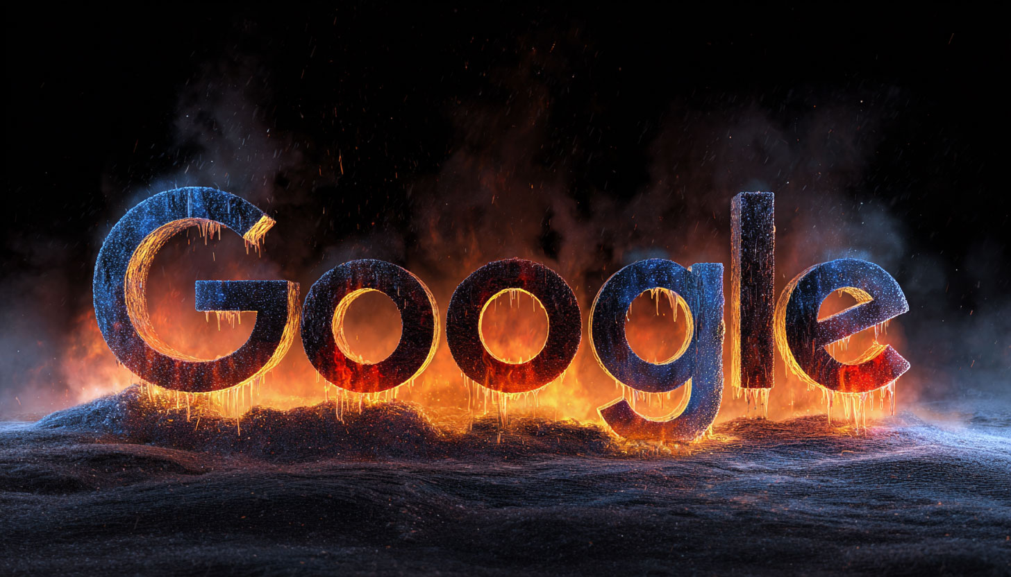 Google Heated Logo