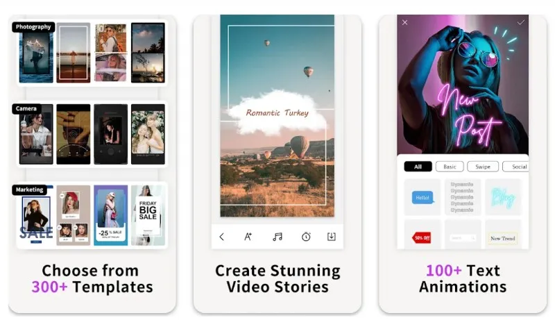 Application Mostory pour créer des histoires animées sur Instagram
