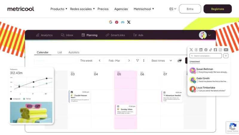 Outil Metricool pour analyser votre compte Instagram
