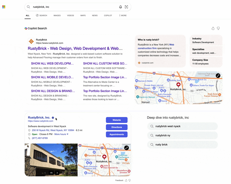 Curseur de photos du panneau local Bing