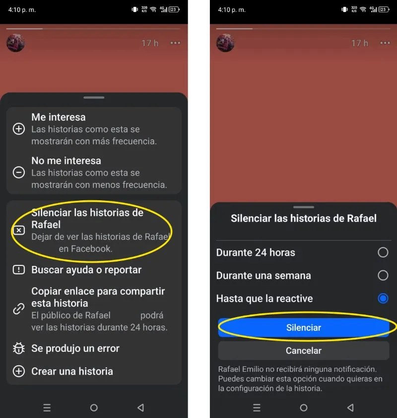 Comment désactiver les histoires des autres sur Facebook