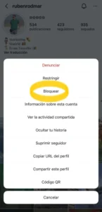 Comment bloquer un utilisateur sur Instagram