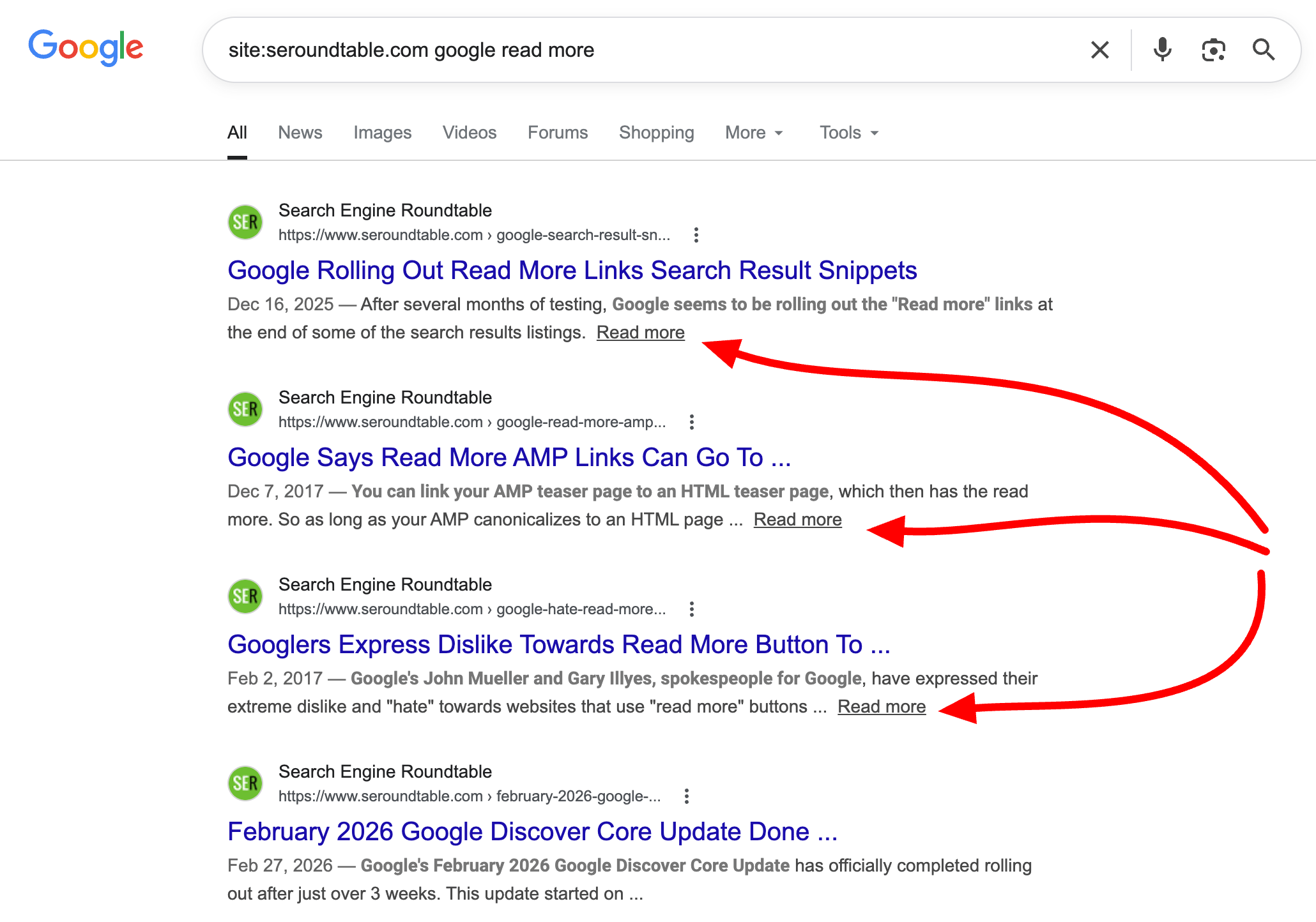 Site Seroundtable Com Google Lire la suite Recherche Google 04 20 2026 10 31 Am