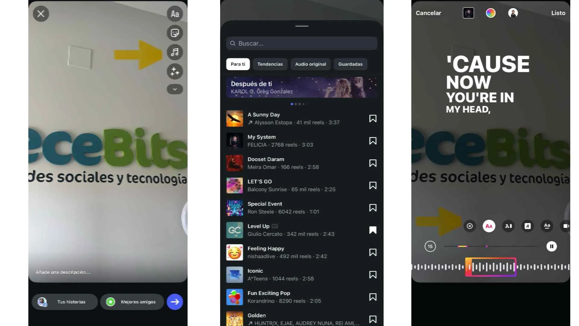 comment mettre des lettres dans les histoires Instagram