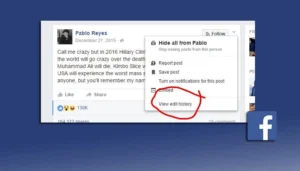 Édition de publication Facebook