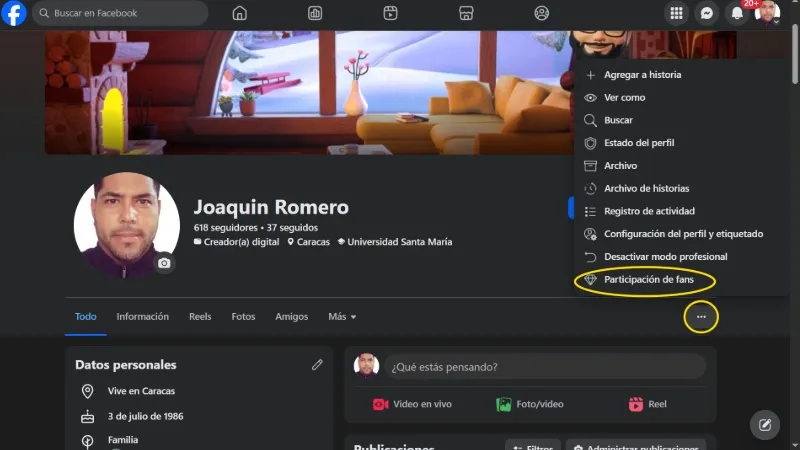 Entrez Facebook Fan Engagement à partir des outils du compte
