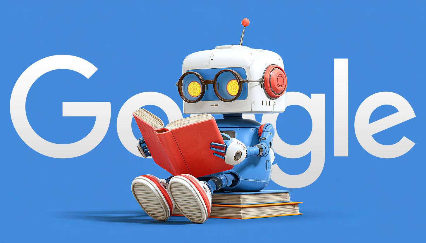 Google Robot Reading Book