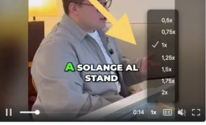 vitesse d'une vidéo sur linkedin