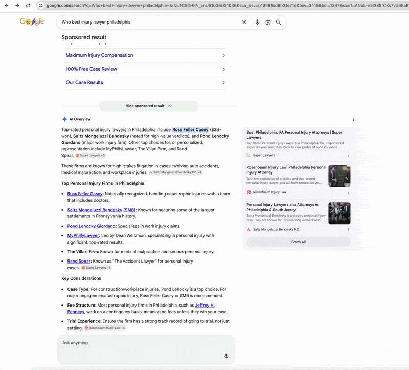 Google demande n'importe quoi