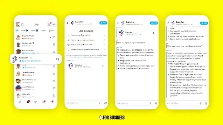 chatbot ai sponsorisé snapchat