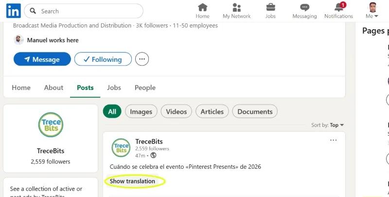 Comment activer la traduction automatique sur LinkedIn