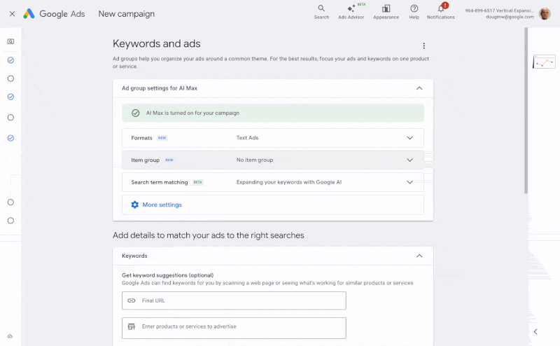 Campagnes de recherche pour les voyages Google Small