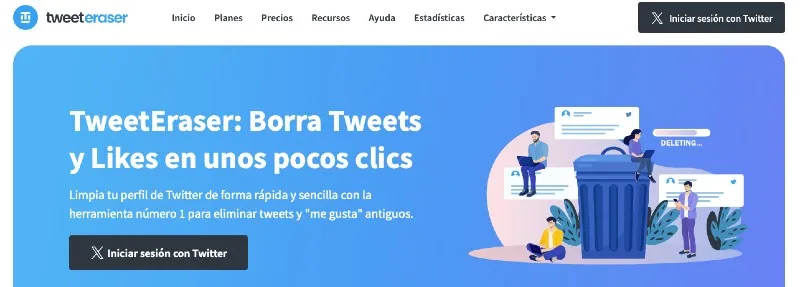 Web tweeteraser