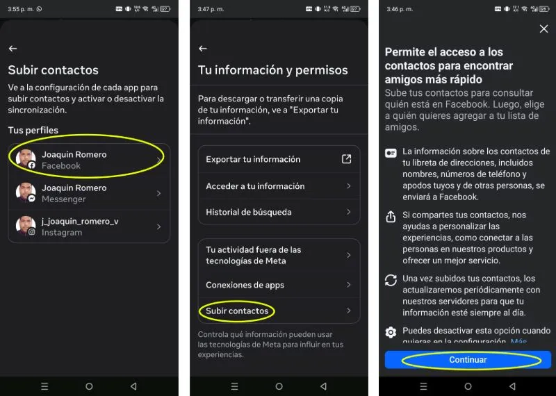 Comment synchroniser les contacts mobiles avec Facebook pour trouver des amis