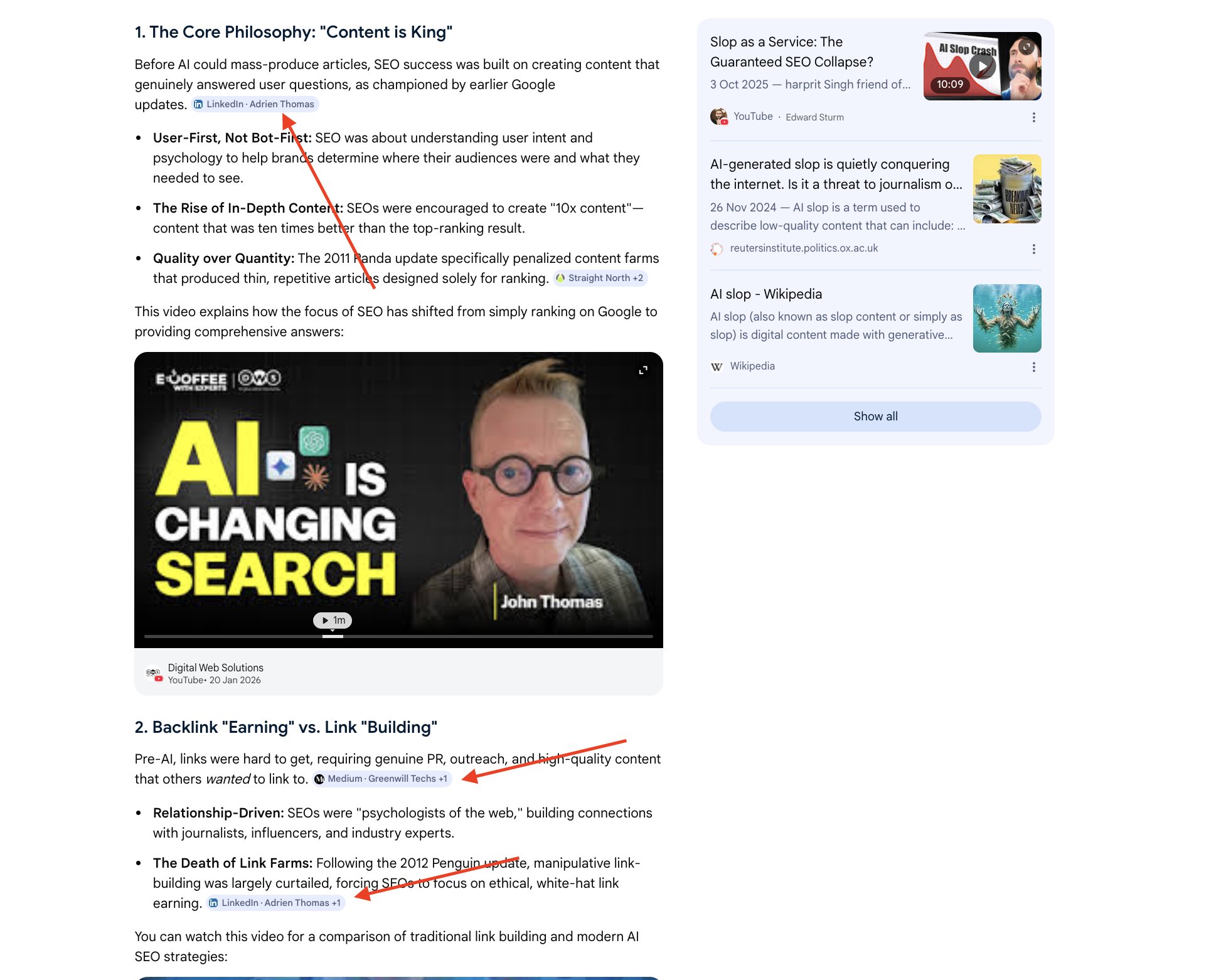 Source des noms de présentation de Google Ai