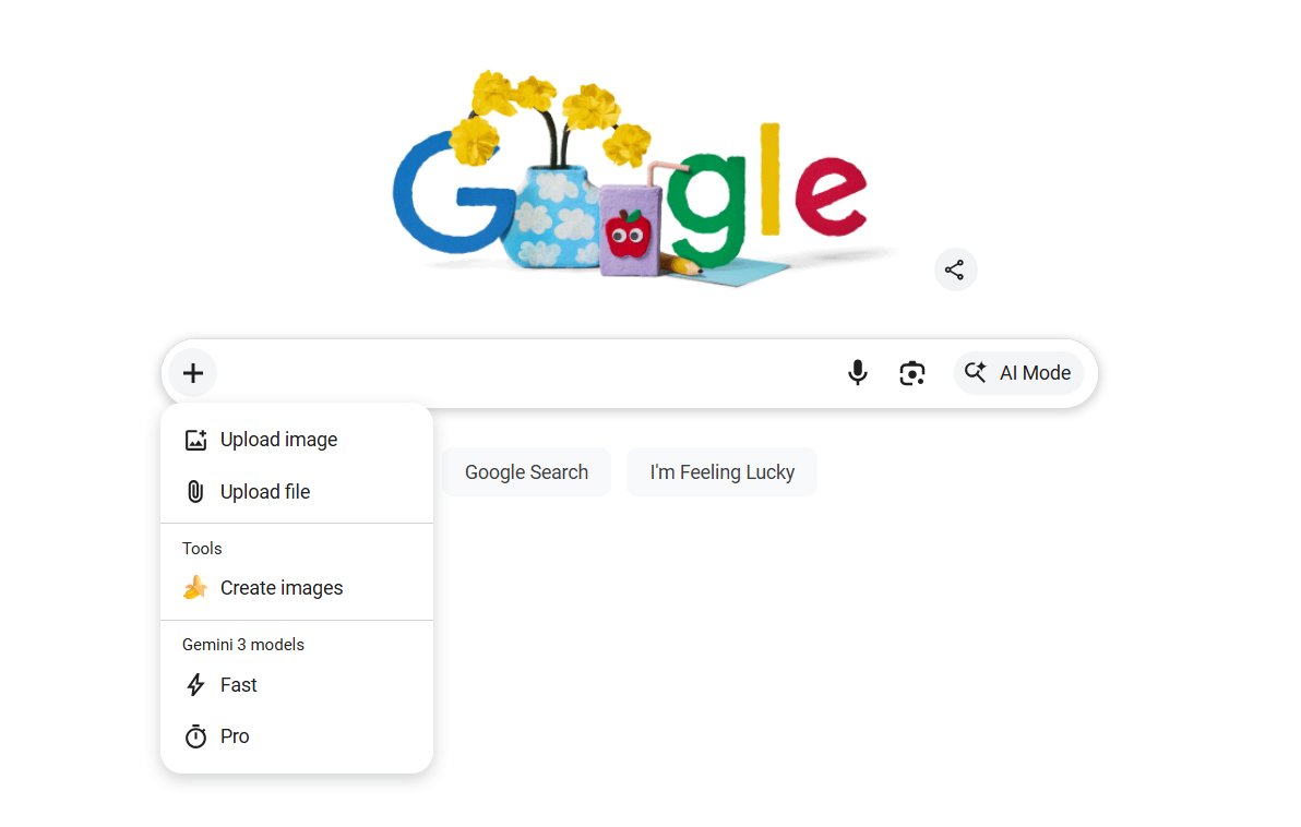 Recherche d'options de modèle Google Gemini 3