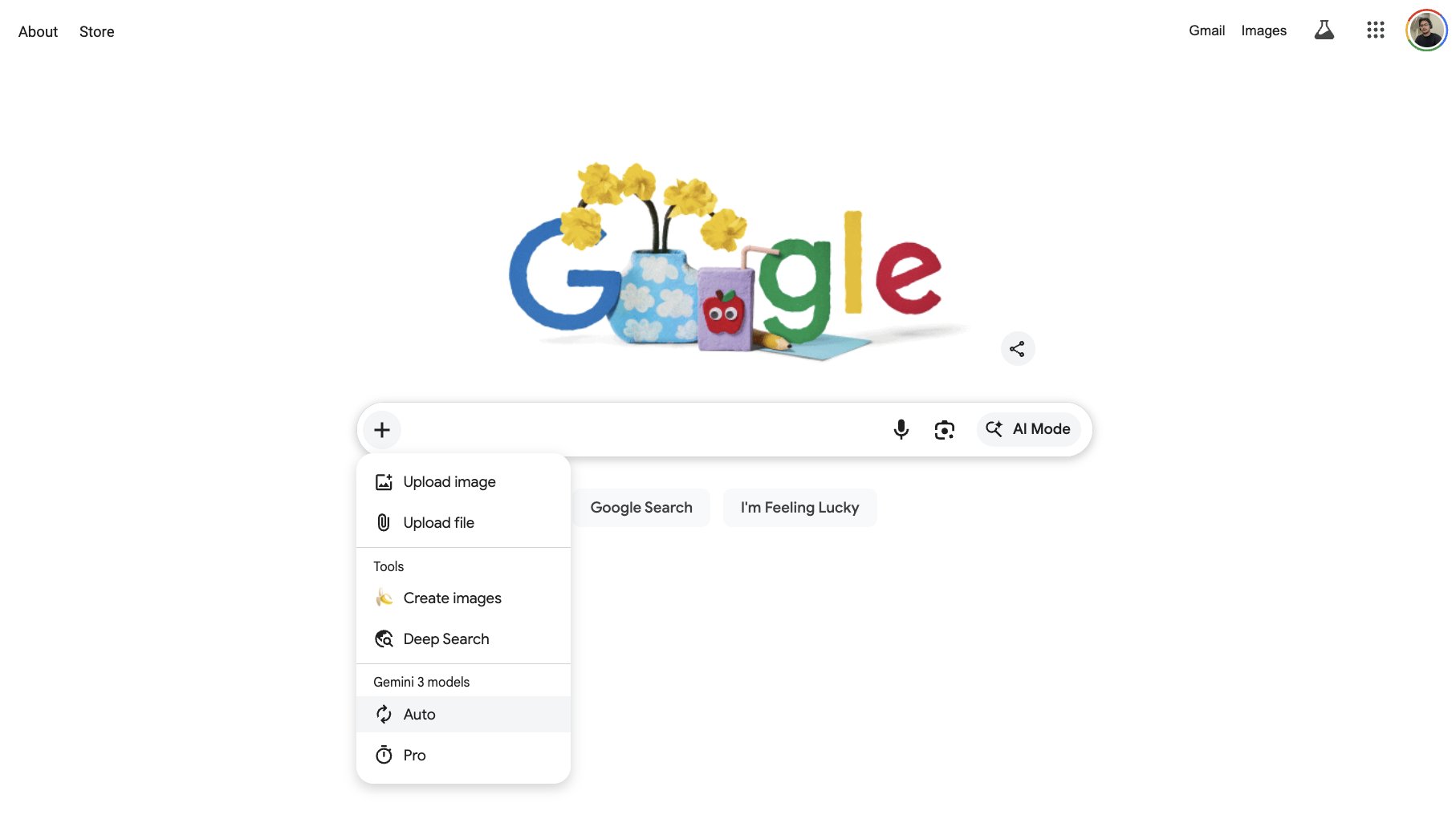 Recherche d'options de modèle Google Gemini 32