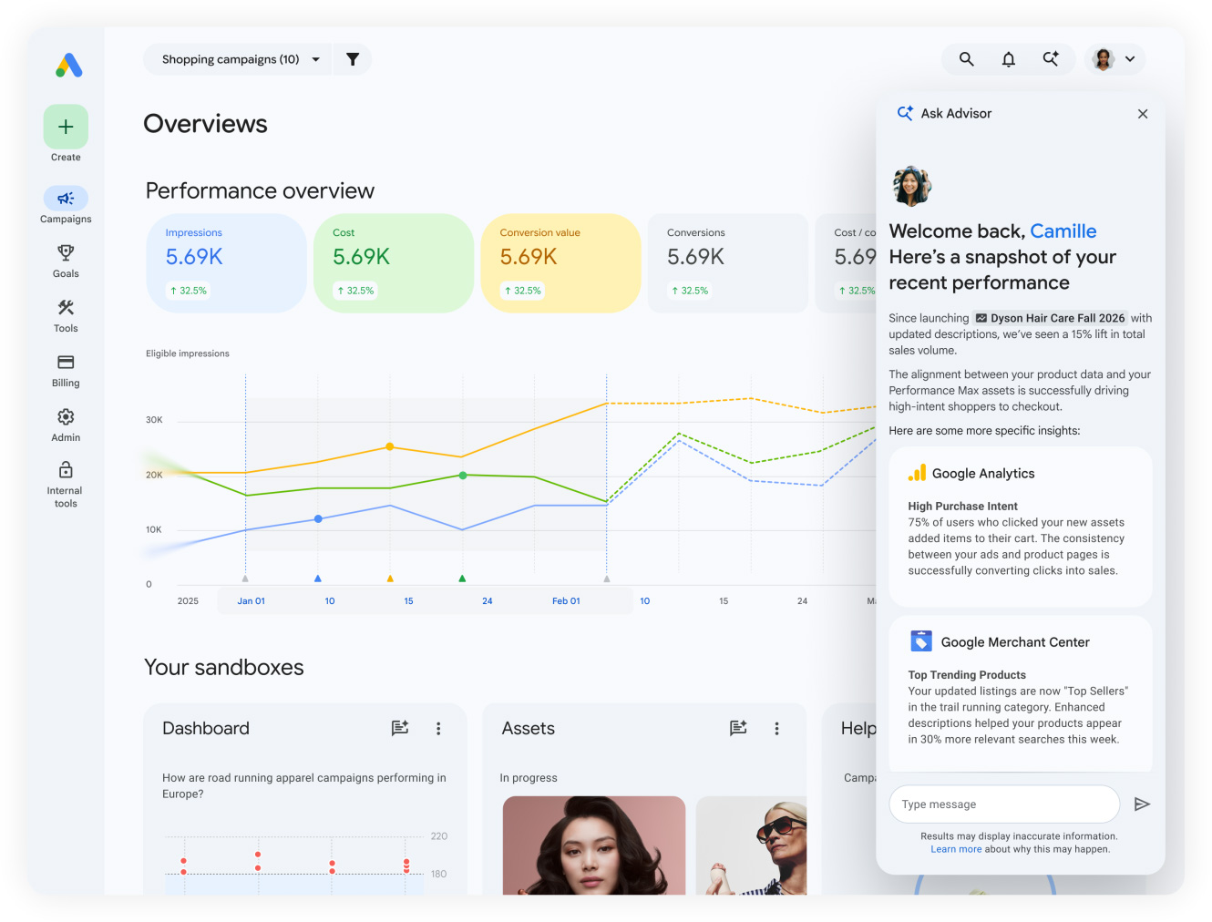 Google Demander au conseiller 2