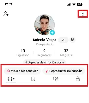 Profil TikTok