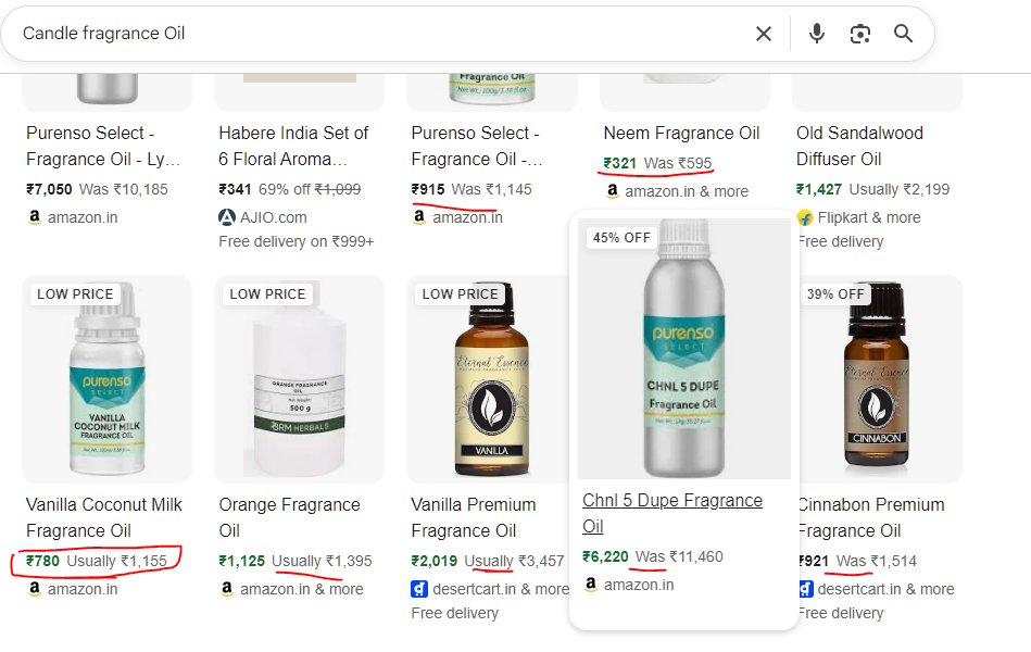 Étiquettes de prix Google