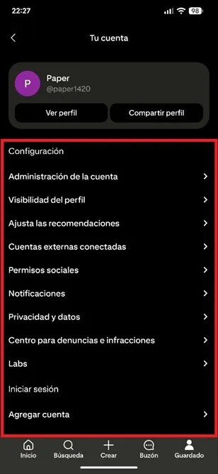 Options Pinterest