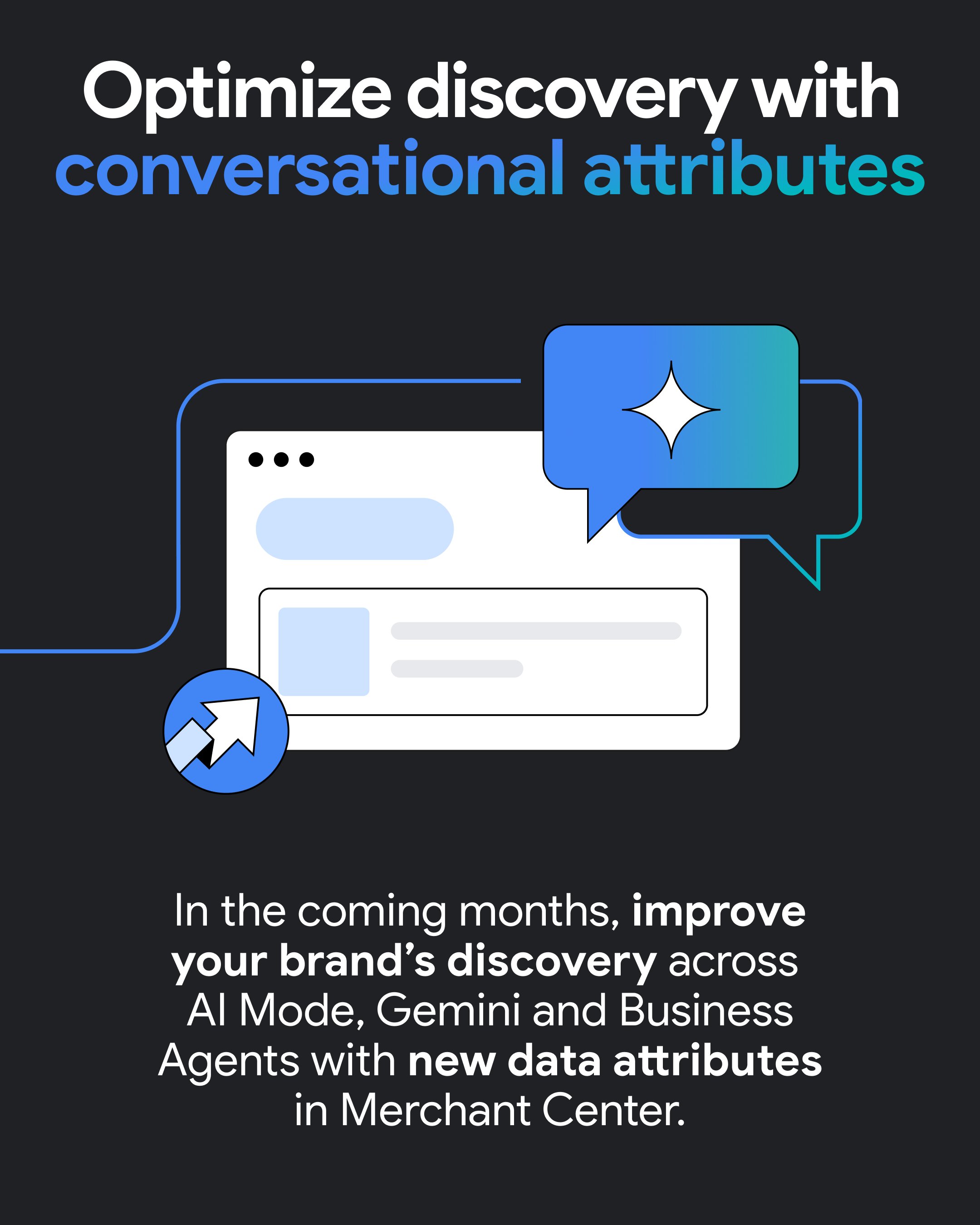 Attributs conversationnels de Google Merchant Center