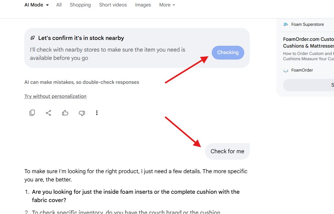 Google Local Check Stock en temps réel Ai2