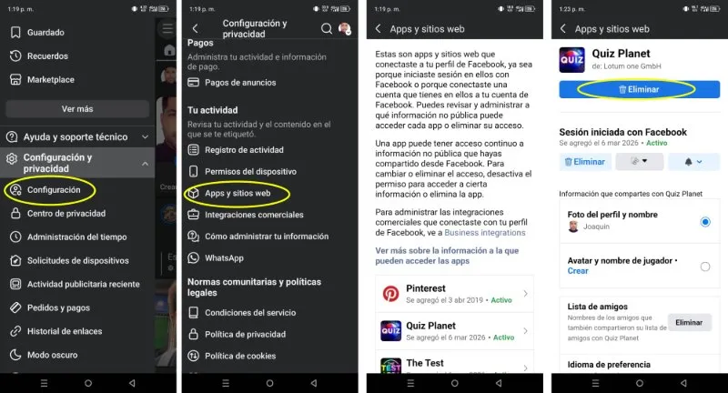 Comment voir quelles applications et sites Web utilisent vos informations Facebook à partir de l'application de réseau social