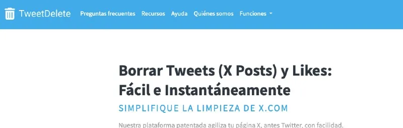 application tweetdelete