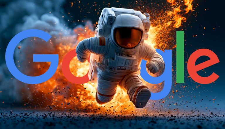 Google Astronut Space Fire