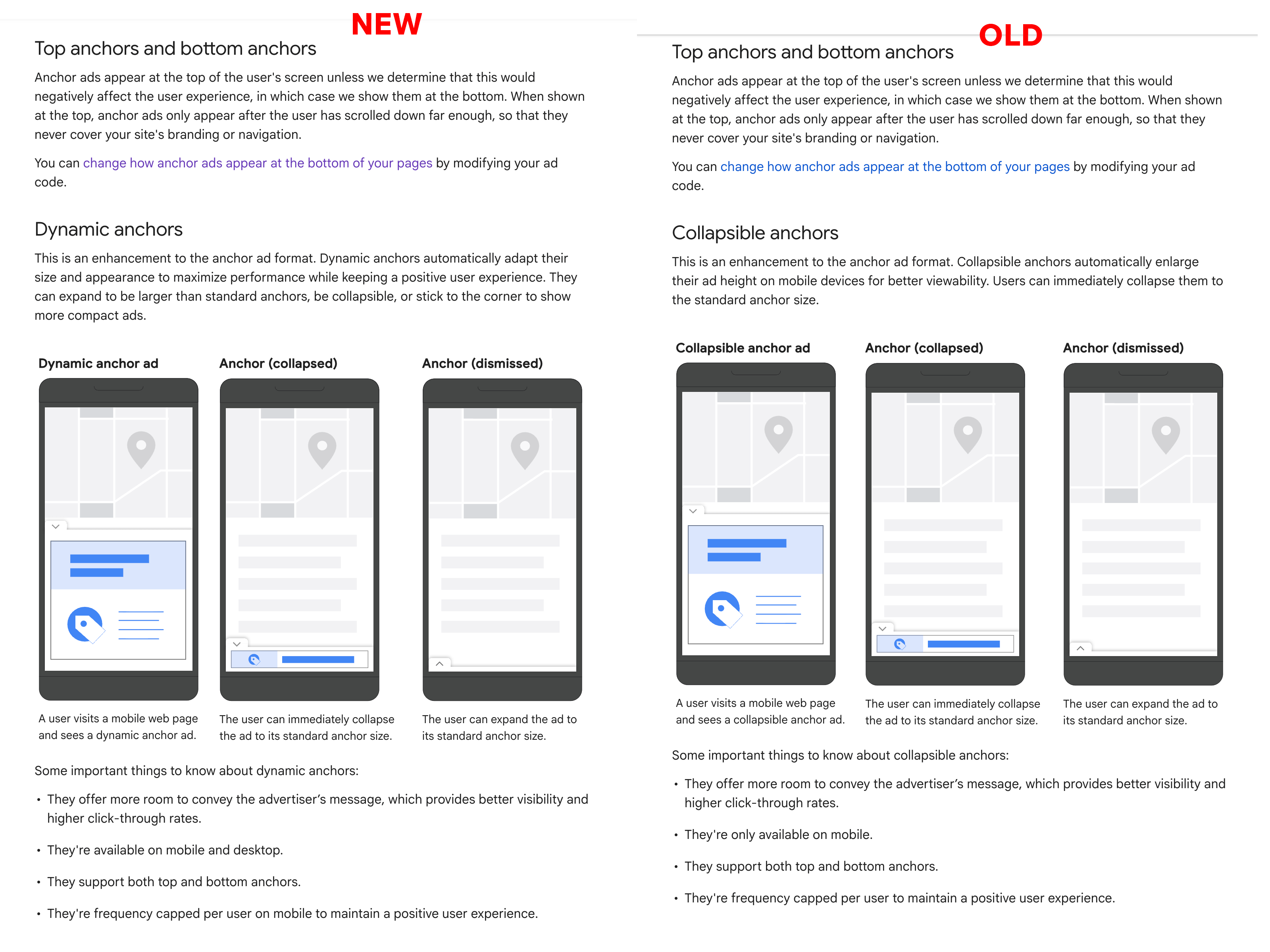 Modification du document Adsense Anchor Ads