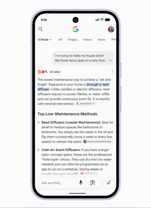 Annonces de découverte conversationnelle