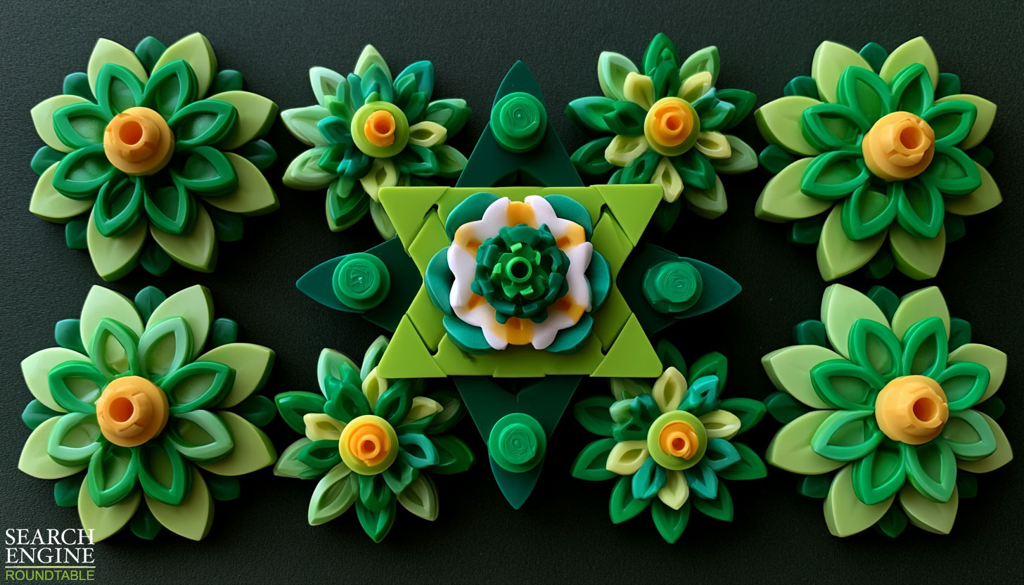 Shavout Lego Flowers and Jewish Star