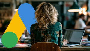 Woman Computer Office Google Ads Logo