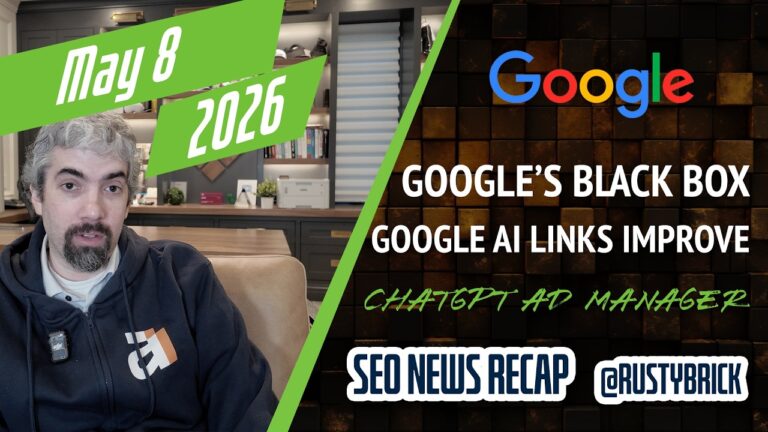 Récapitulatif vidéo Buzz de Search News : boîte noire des systèmes d'IA de Google, liens dans l'IA, extension de la caisse UCP, gestionnaire de publicité ChatGPT, volets Ask.com et plus encore
                

