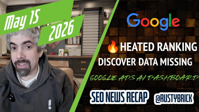 Récapitulatif vidéo Buzz de Search News : la volatilité du classement Google s'échauffe, les données de découverte disparaissent, les résultats riches de la FAQ ont totalement disparu et les tableaux de bord Google Ads AI
                

