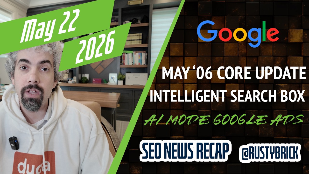 Récapitulatif vidéo Buzz : le nouveau champ de recherche de Google, le mode IA Gemini 3.5 Flash, les nouvelles publicités Google, la volatilité du classement et plus encore I/O GML News