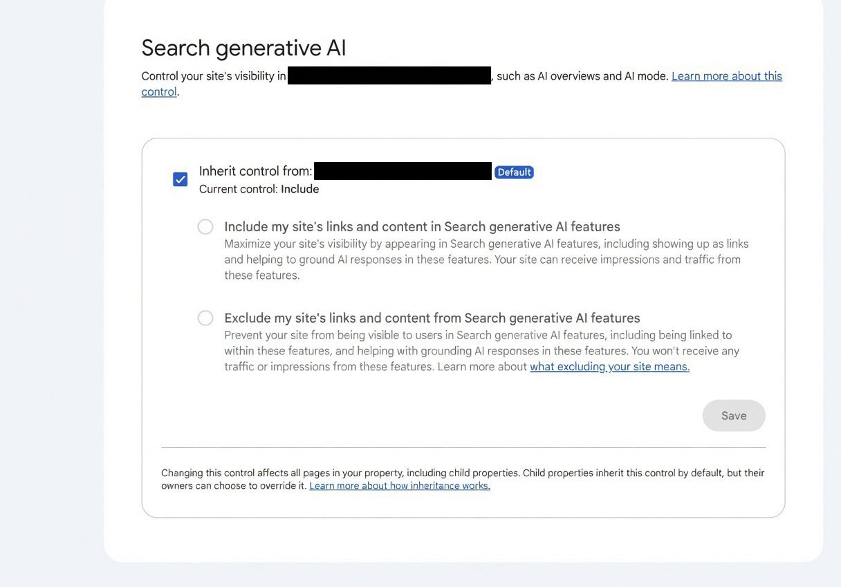Contrôles de blocage Gsc Ai