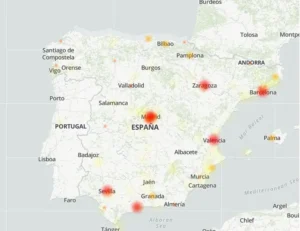 Crash d'Instagram en Espagne