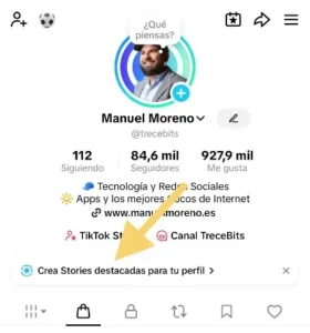 créer une histoire en vedette sur TikTok
