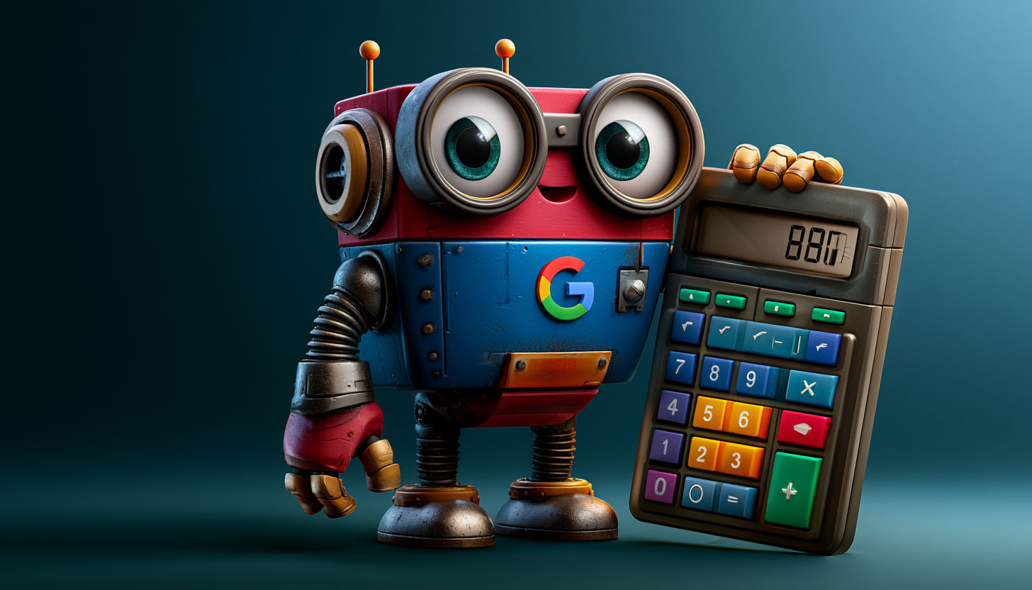 Google Robot With Calculator