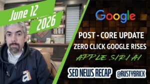 Récapitulatif vidéo Buzz : volatilité de la mise à jour post-core de Google, augmentation du zéro clic, Siri AI d'Apple et Google SEO Docs
                

