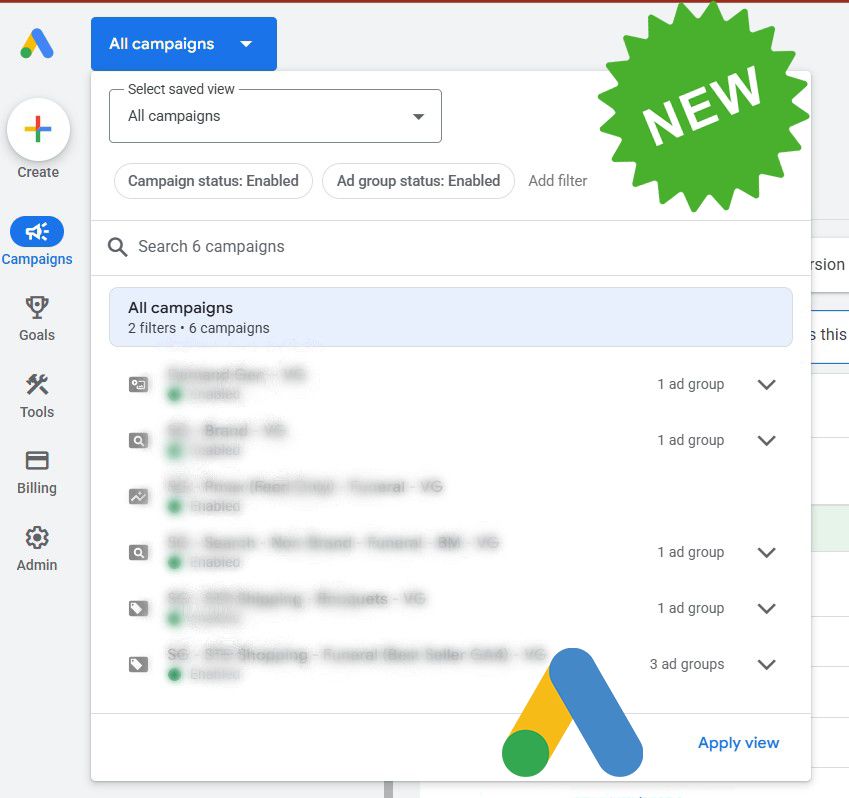 Google Ads met à jour toutes les campagnes