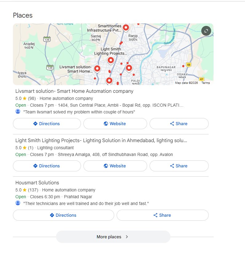 Refonte du bouton d'entreprise Google Places