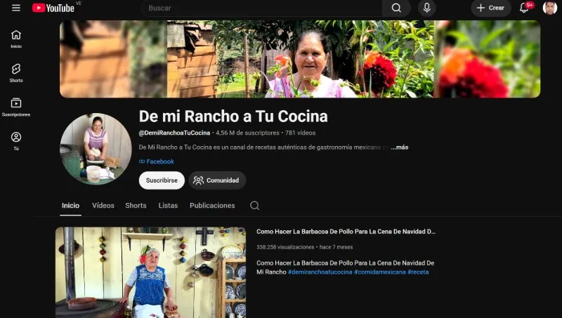 De mon ranch à votre cuisine, chaîne de l'un des grands-parents les plus populaires sur YouTube